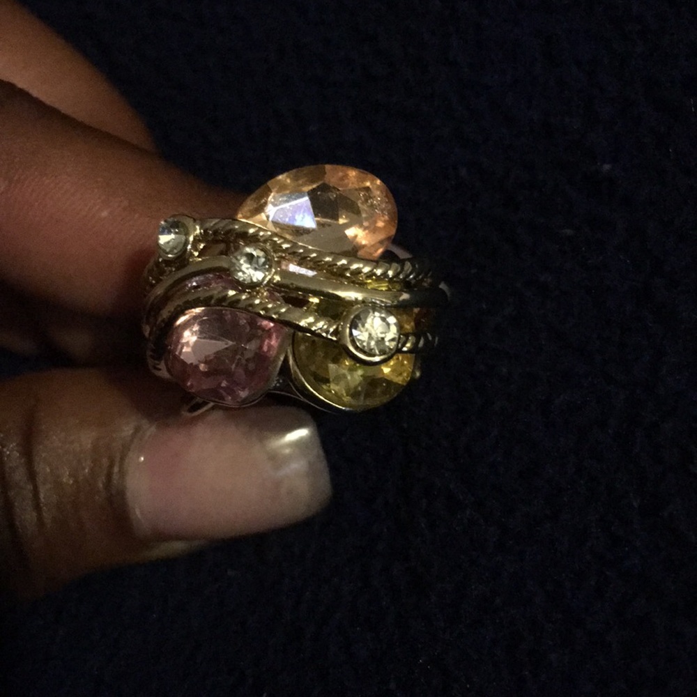 Colorful costume ring